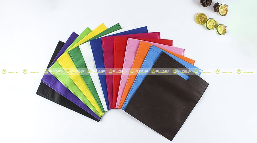 Màu sắc đa dạng của túi vải không dệt đục lỗ xoài Màu sắc đa dạng của túi vải không dệt đục lỗ xoài