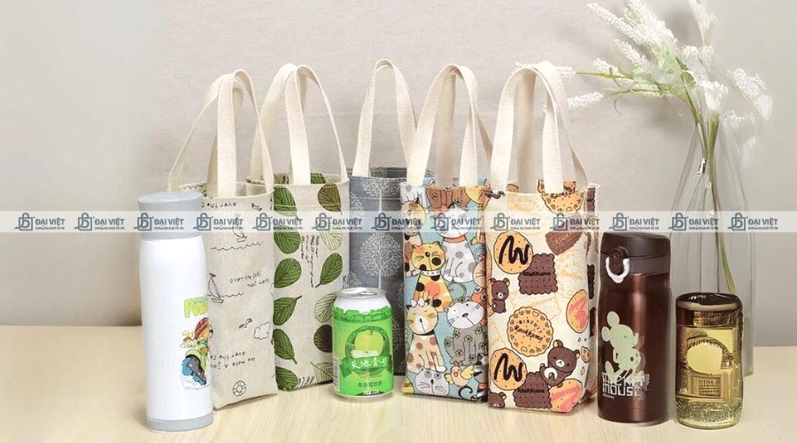 Các mẫu túi vải canvas đựng ly được sản xuất tại Đại Việt Các mẫu túi vải canvas đựng ly được sản xuất tại Đại Việt