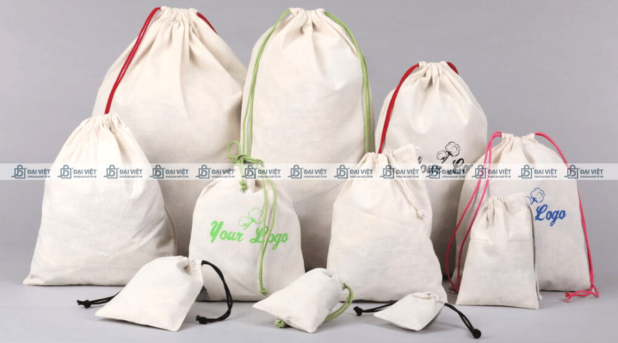 Kích cỡ túi canvas dây rút được sản xuất tại Đại Việt Kích cỡ túi canvas dây rút được sản xuất tại Đại Việt