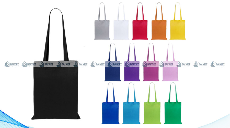 Túi vải canvas dạng dẹp với nhiều màu sắc khác nhau Túi vải canvas dạng dẹp với nhiều màu sắc khác nhau
