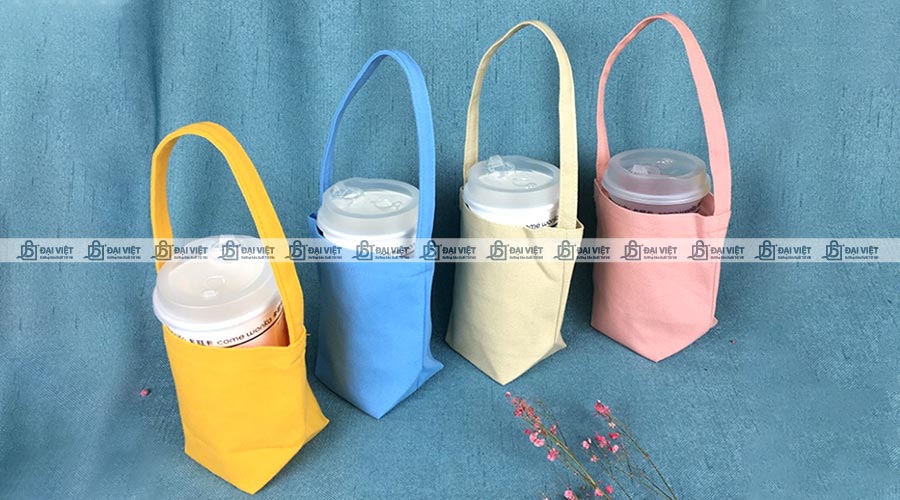 Túi vải canvas đựng ly được sản xuất với nhiều màu sắc Túi vải canvas đựng ly được sản xuất với nhiều màu sắc
