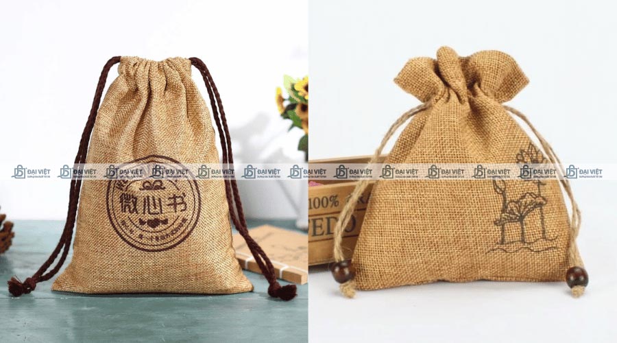 Túi vải đay dây rút dùng đựng các vật dụng nhỏ gọn Túi vải đay dây rút dùng đựng các vật dụng nhỏ gọn
