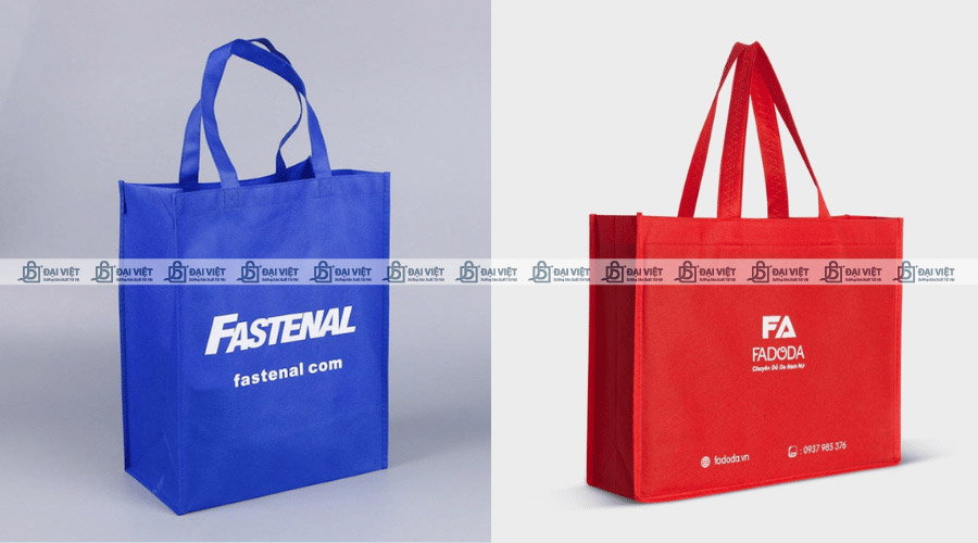 Túi vải không dệt in logo dạng hình hộp Túi vải không dệt in logo dạng hình hộp