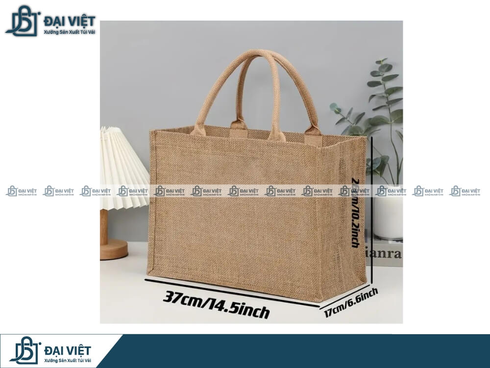 Kích thước túi vải bố tiêu chuẩn phổ biến hiện nay