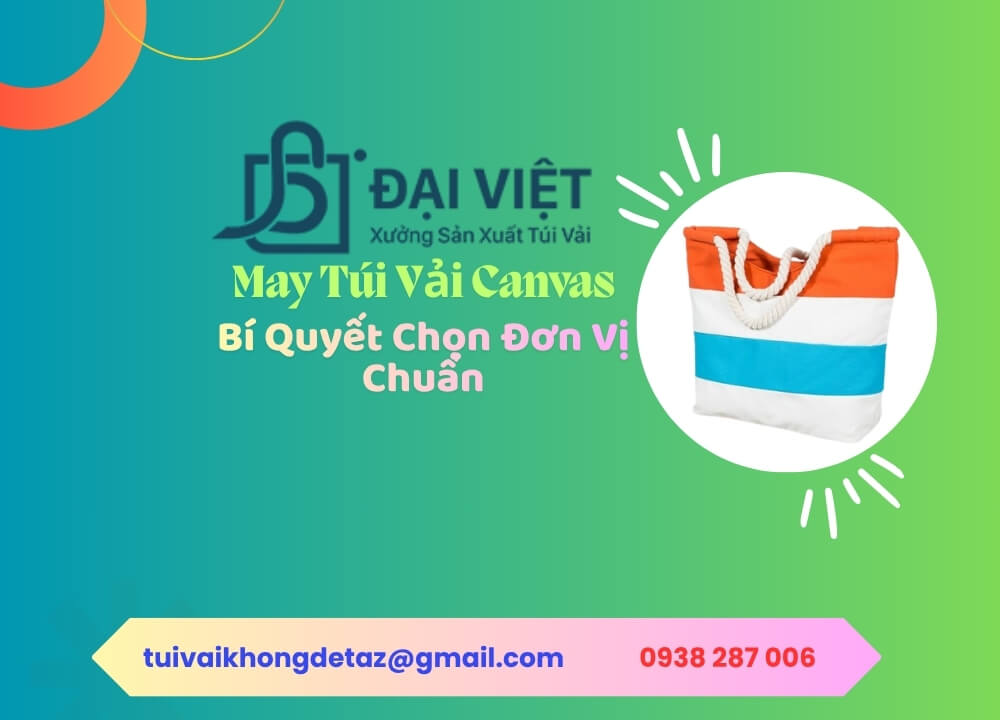 may túi vải canvas