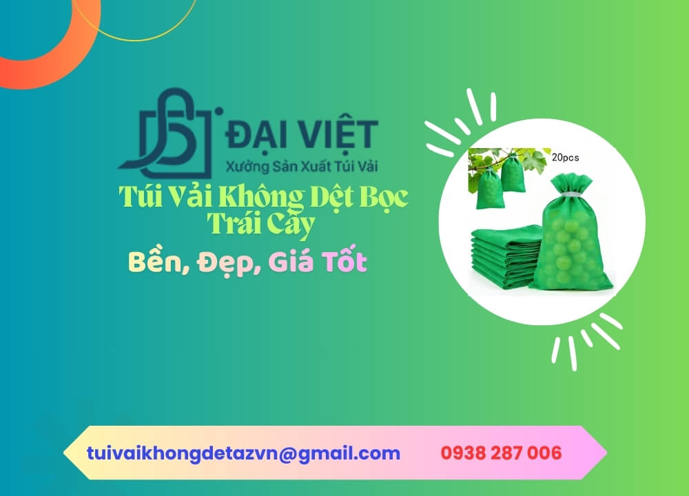 túi vải không dệt bọc trái cây